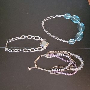 Three Necklaces from Loft and The Limited